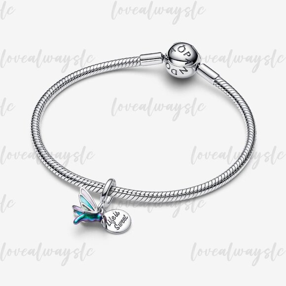 Pandora Hummingbird Double Dangle Charm - Picture 3 of 4